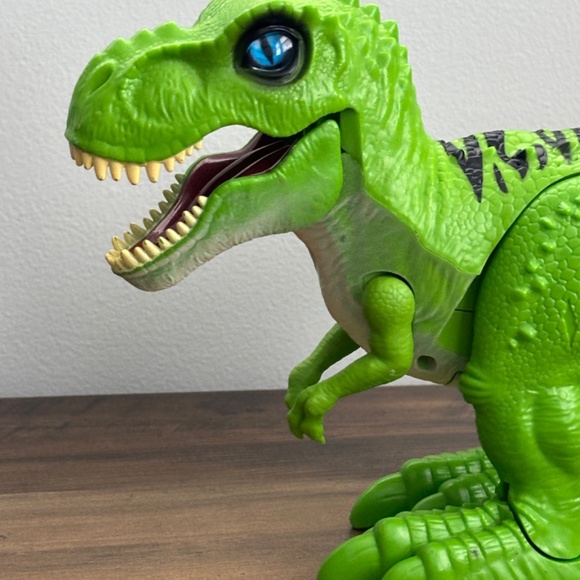 ZURU Green Robo Alive T-REX Dinosaur Robotic Pet Sounds Walking & Opens Mouth - Picture 11 of 11